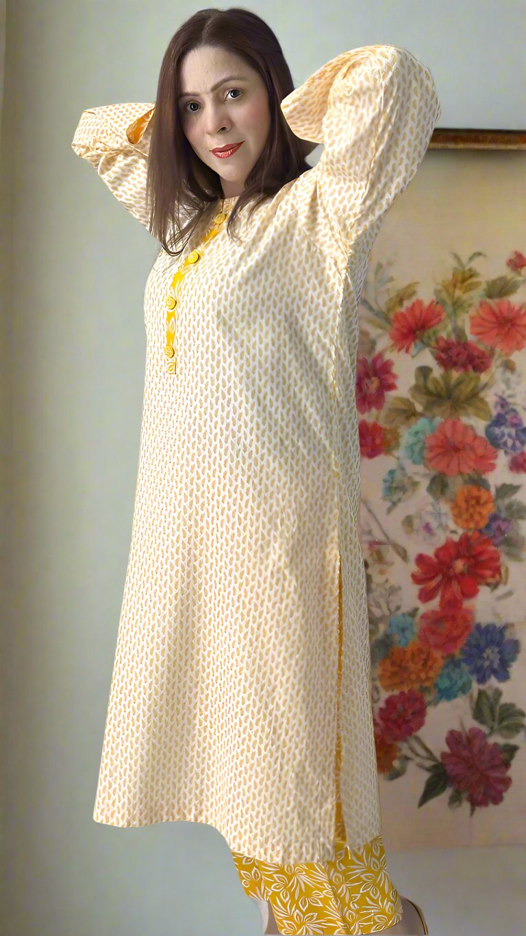 Yellow Cotton Dress YD-CO-102